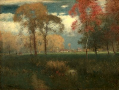 Solrig efterårsdag, 1892. af George Inness