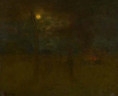 Månen om natten af George Inness