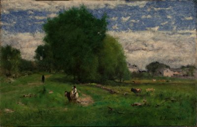 Vejen til landsbyen, Milton af George Inness