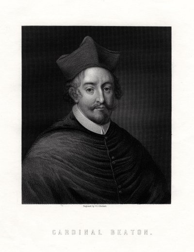 Kardinal David Beaton, c1494-1546, skotsk kardinal og ærkebiskop af St. Andrews af George J. Stodart