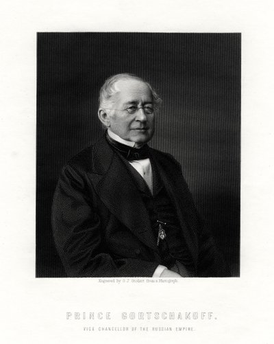 Prins Gorchakov, russisk diplomat, 1800-tallet af George J. Stodart