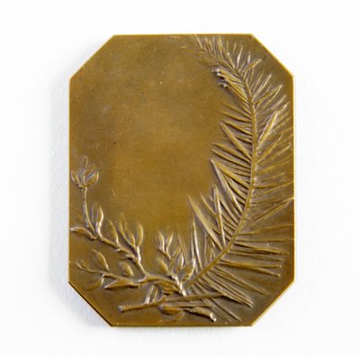 Ottekantet plakette (bronze) af George James Frampton