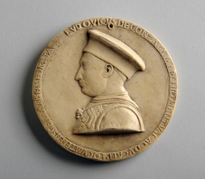 Gipsmedaljon (gips) af George James Frampton