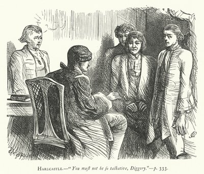 Illustration til She Stoops To Conquer (gravering) af George John Pinwell