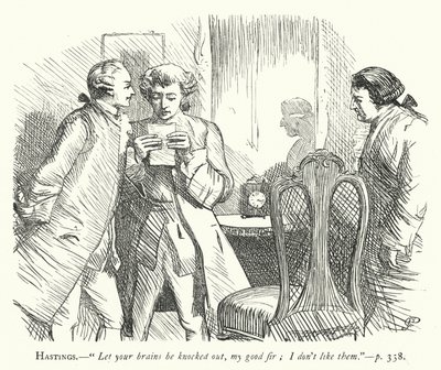 Illustration til She Stoops To Conquer (gravering) af George John Pinwell