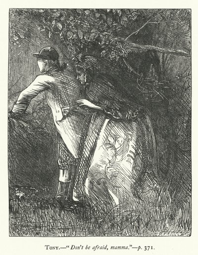 Illustration til She Stoops To Conquer (gravering) af George John Pinwell