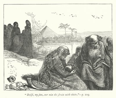 Illustration til Fangenskabet (gravering) af George John Pinwell