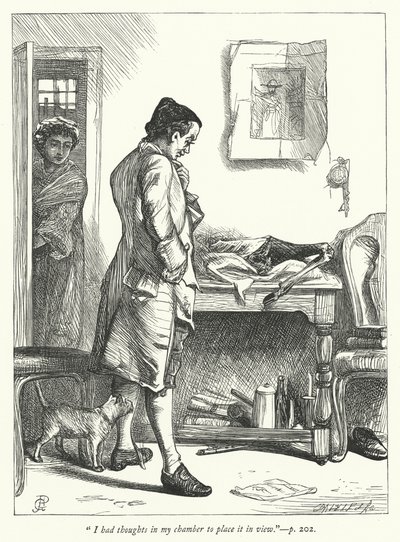Illustration til Den øde landsby (gravering) af George John Pinwell