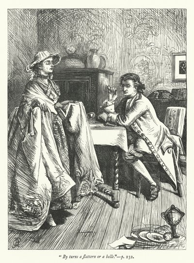 Illustration til The Double Transformation (gravering) af George John Pinwell