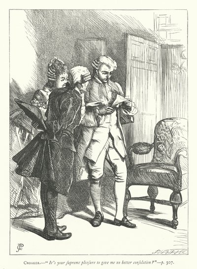 Illustration til Den godmodige mand (gravering) af George John Pinwell