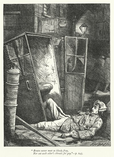 Illustration til The Logicians Refuted (gravering) af George John Pinwell