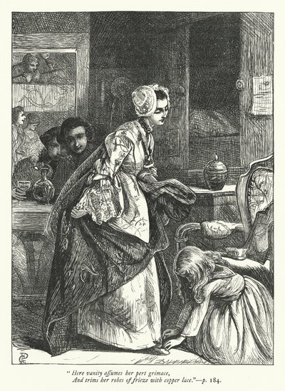 Illustration til den rejsende (gravering) af George John Pinwell
