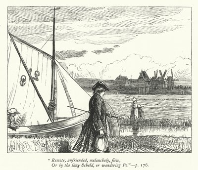 Illustration til den rejsende (gravering) af George John Pinwell