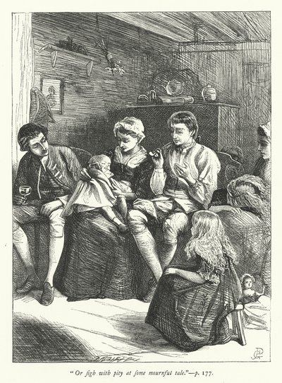 Illustration til den rejsende af George John Pinwell
