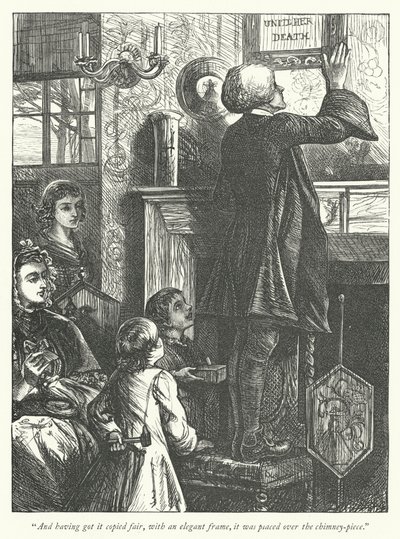 Illustration til The Vicar of Wakefield (gravering) af George John Pinwell