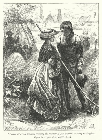 Illustration til The Vicar of Wakefield (gravering) af George John Pinwell