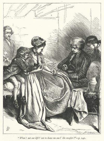 Illustration til The Vicar of Wakefield (gravering) af George John Pinwell