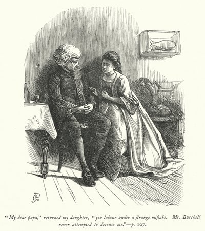 Illustration til The Vicar of Wakefield (gravering) af George John Pinwell