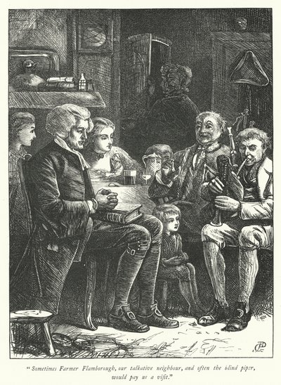Illustration til The Vicar of Wakefield (gravering) af George John Pinwell