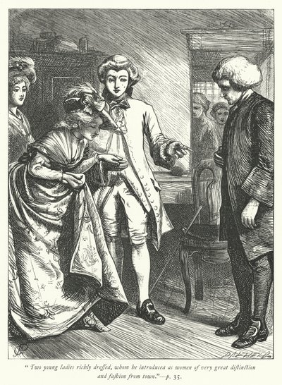 Illustration til The Vicar of Wakefield (gravering) af George John Pinwell
