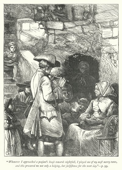Illustration til The Vicar of Wakefield (gravering) af George John Pinwell