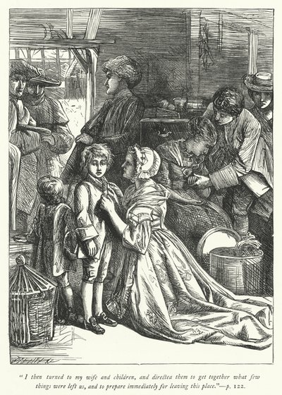 Illustration til The Vicar of Wakefield (gravering) af George John Pinwell