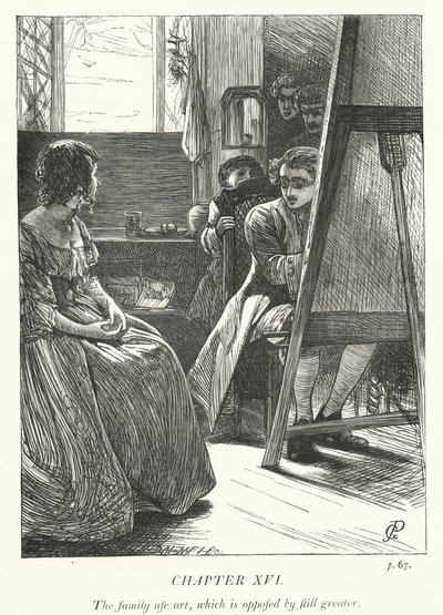 Illustration til The Vicar of Wakefield (gravering) af George John Pinwell