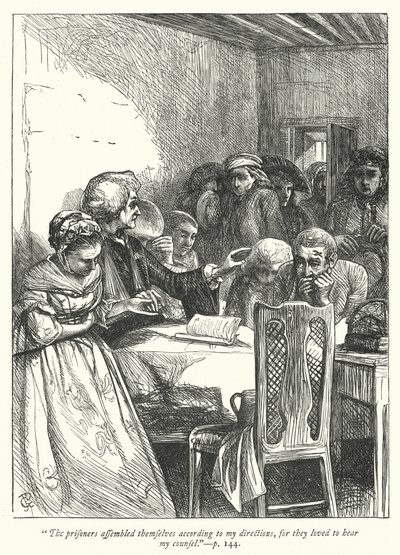 Illustration til The Vicar of Wakefield (gravering) af George John Pinwell