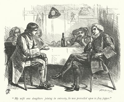 Illustration til The Vicar of Wakefield (gravering) af George John Pinwell