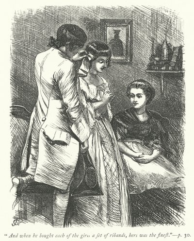 Illustration til The Vicar of Wakefield (gravering) af George John Pinwell