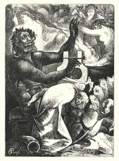 Pan Vinctus - Pan Victor (gravering) af George John Pinwell