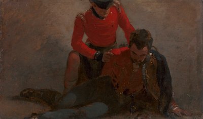 En 42. højlander, der overværede en general fra 7. husarer, muligvis Henry William Bayly, første jarl af Uxbridge, senere først markis af Anglesey: en undersøgelse til 