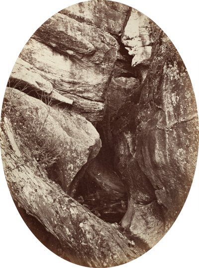 Vandfald nær Williams College, ca. 1870. af George K Warren