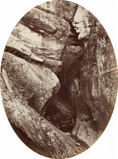 Vandfald nær Williams College, ca. 1870 (foto) af George Kendall Warren