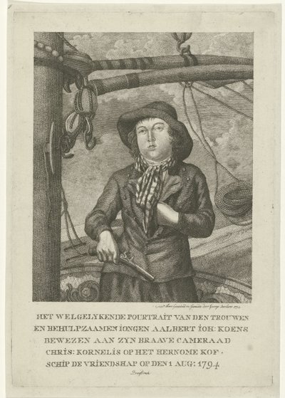 Portræt af Aalbert Joh. Koens af George Kockers