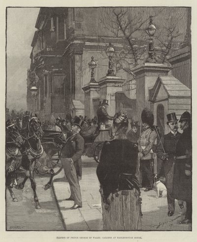 Sygdom hos prins George af Wales, ringer i Marlborough House af George L. Seymour