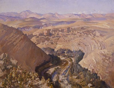 Barada Gorge, 30. september 1918 af George Lambert
