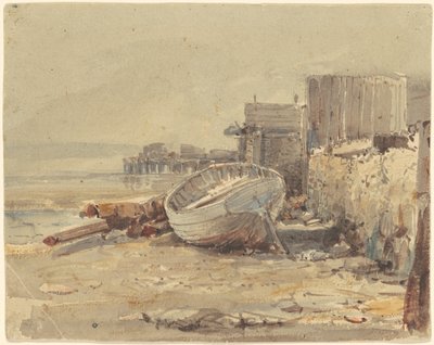 Strandet Fartøj af George Loring Brown