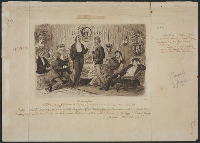 Nincompoopiana, Illustration for Punch, ca. 1879. af George Louis Palmella Busson Du Maurier