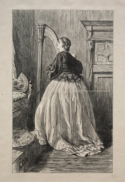 O syng igen den enkle sang, 1862. af George Louis Palmella Busson Du Maurier