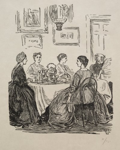 Det årlige spørgsmål - hvor skal vi gå, 1865. af George Louis Palmella Busson Du Maurier