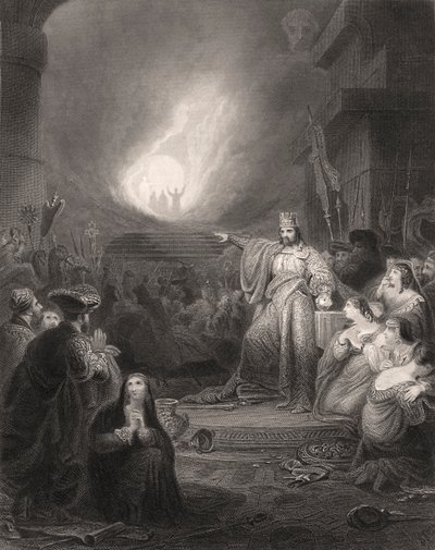 Den brændende ovn af Bartolome Esteban and studio Murillo