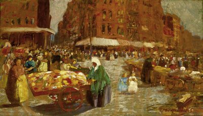Houston Street af George Luks