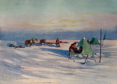 En stille aften på barrieren, c1908, 1909 af George Marston
