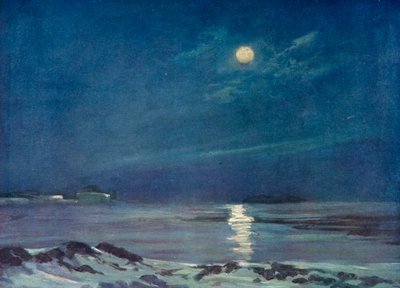 Fuldmåne om vinteren, c1908, 1909 af George Marston