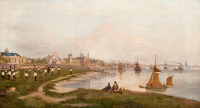 Magdalen Green før jernbanen Dundee til Perth af George McGillivray
