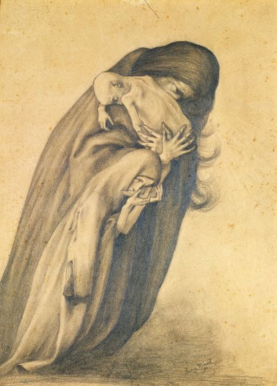 Den sørgende Moder, 1890 af George Minne Baron