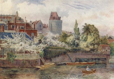 Riverside Gardens (farvelitografi) af George Moore Henton
