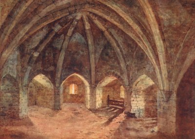 Krypten i udgangsforbudstårnet (farvelitografi) af George Moore Henton