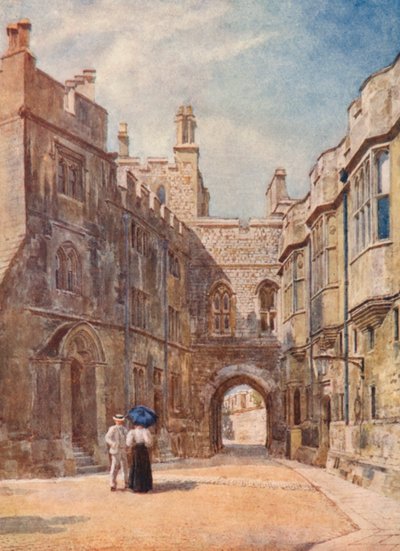 Den normanniske port (farvelitografi) af George Moore Henton